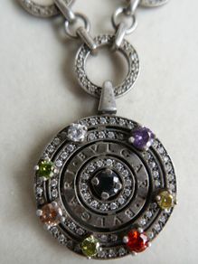 Vintage heavy hallmarked 925 Sterling Silver BVLGARI Necklace length 20" - 49.9g
