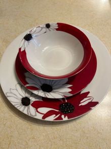 dining set for 12 people with matching 8 mugs (40 pieces total)