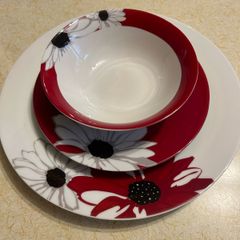 dining set for 12 people with matching 8 mugs (40 pieces total)