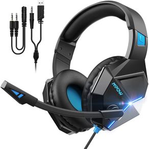 Xbox Headset PS4 254g Lightweight - Mpow EG10 Gaming Headset with Clear & Positional Audio, Wired Gaming Headphones with Noise Cancellation Mic- Compatible with PS4/Xbox one/PC