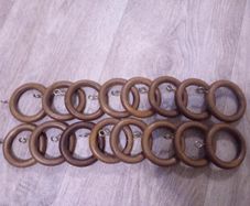 Wooden Curtain Pole Rings