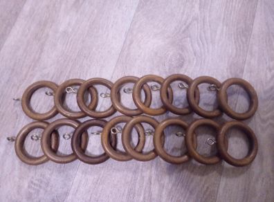 Wooden Curtain Pole Rings