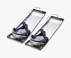 Concrete Knee Boards Stainless Steel, 30'' x 8'' Concrete Sliders, Knee Boards For Concrete, Concrete Knee Pads Moving Sliders,