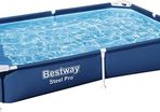 Steel Pro Pool Swimming Pool, Rectangle Above Ground Fast Set Pool, Childrens Detachable Pool (FREE POSTAGE)