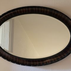 Art deco bevelled mirror