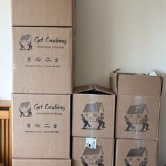 10x house move boxes and packaging