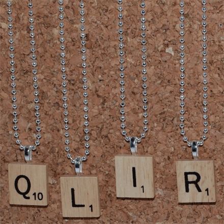 Scrabble Tile Necklaces