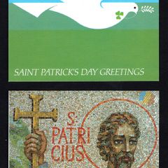 1984 Ireland An Post St Patrick Day Cards with pre-paid stamp (St. Patrick Design).