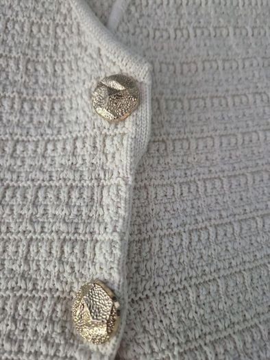 Zara cream summer waistcoat