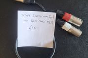 Stereo 3.5mm mini jack to twin male XLR