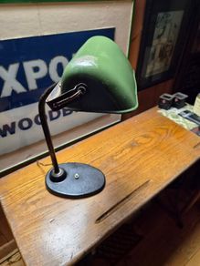 Vintage Bauhaus bankers lamp