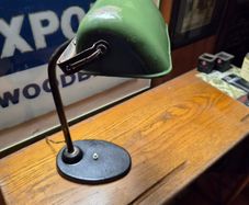 Vintage Bauhaus bankers lamp