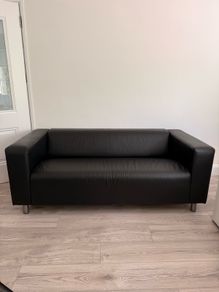 Black sofa IKEA