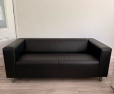 Black sofa IKEA