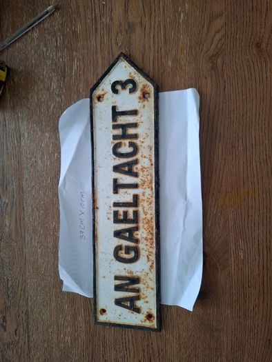 An Gaeltacht Road Sign