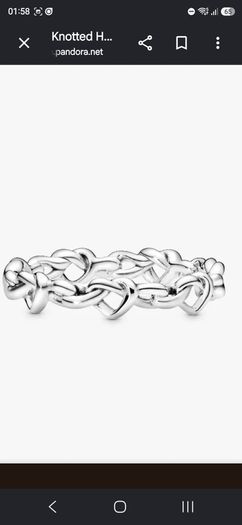 Pandora Knotted Hearts Ring