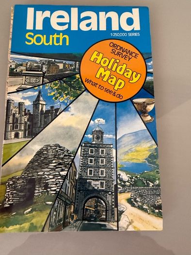Vintage Ireland South Ordnance survey map