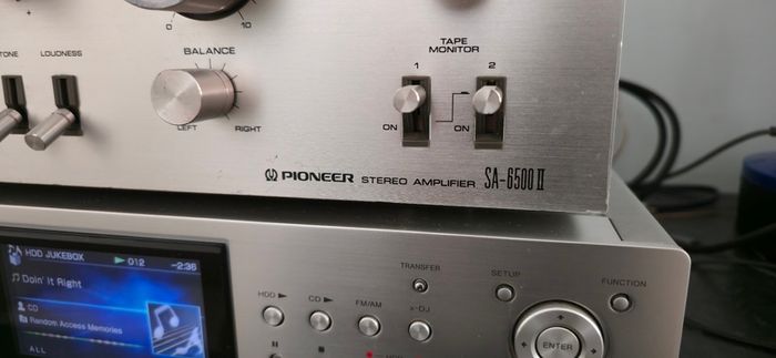 Vintage Power Amplifier Pioneer Sa 6500 Ii