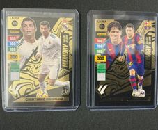 Messi & Ronaldo Adrenalyn Panini Cards