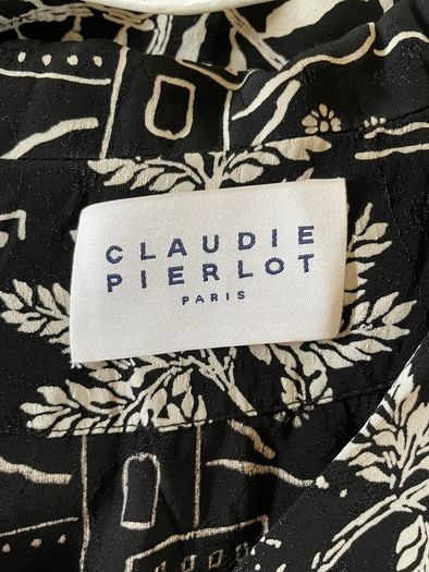 Claudie Pierlot Paris - Printed Viscose Blouse/ Shirt - Size UK 8- Generous