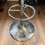 black faux leather bar stool Image 4