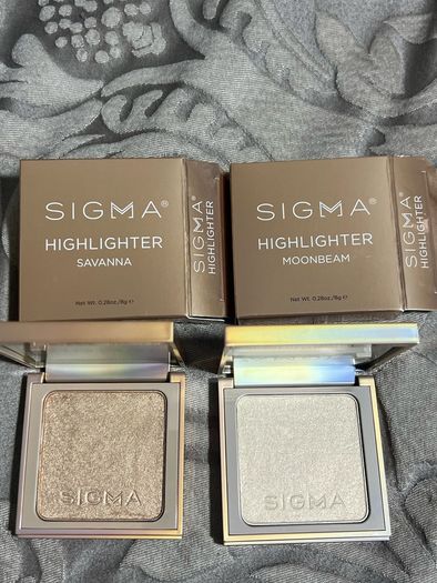 Sigma beauty highlighters in savanna and moonbeam BNIB