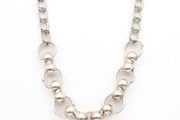 925 Silver Chunky Beaded Link Chain
