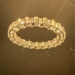 Round crystal chandelier 500mm 3 colour change Brand new