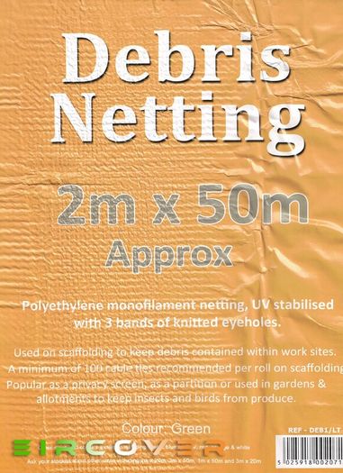Windbreaker netting  Economy 2m x 50m 50 gsm Black