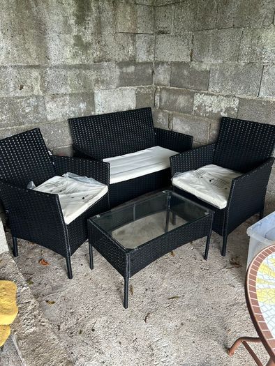 Rattan garden furniture set