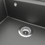 Kitchen Sink with Overflow Hole Grey Granite Image 2