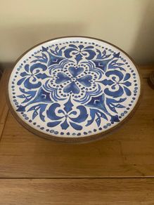 Beautiful Wooden Cake Stand (New)