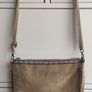 Authentic Italian Suede Crossbody Bag Genuine Leather Boho Style Image 3