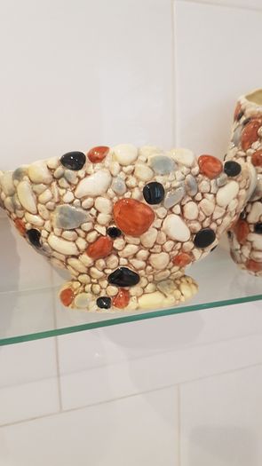 Sylvac "Pebble Range" Hand-Painted Bowl.1950s.