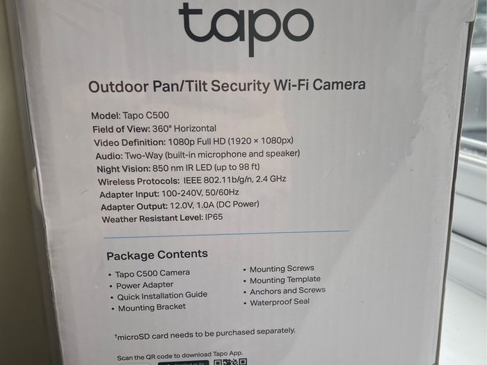 Security camera Tapo C500