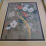 Framed Pair Of Chinese Nature Paintings Print  Frame 37 X 32 Cm. Print 26 X 20 Cm. Image 5