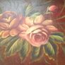 Set of 3 large vintage metal tole trays Image 4