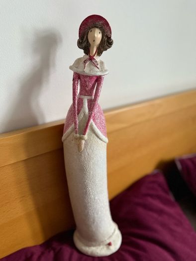 Christmas Young Woman In Elegant Long Dress 18 Tall