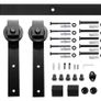 4 ft / 122 cm Sliding Door Kit Sliding Door Fitting Set Hanging Rail Sliding Door System Hardware Kit for Interior Doors Image 3