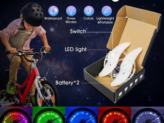 Bikes Accessories Led Wheel Lights Outdoor Toys - Boys Toys Girls Gift (FREE POSTAGE)