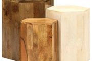Coffee Table Set 3 Pieces Solid Mango Wood