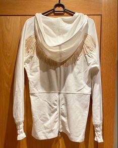 As New Firetrap White and gold hoodie