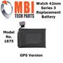 Apple Watch 42mm Series 3 Replacement Battery 1875 342mAh GPS Image 4