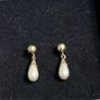 gold pearl earrings Image 4