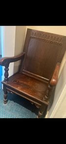 A pair of Wainscot oak chairs