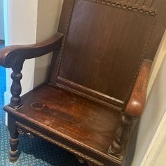A pair of Wainscot oak chairs