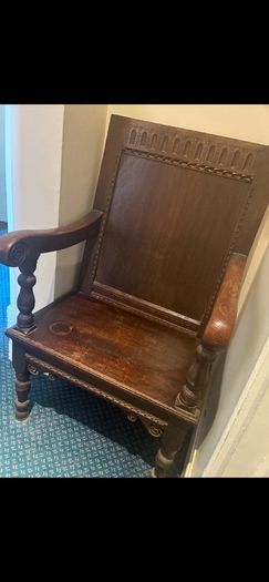 A pair of Wainscot oak chairs