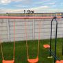 Swing set with slide and seesaw Image 3