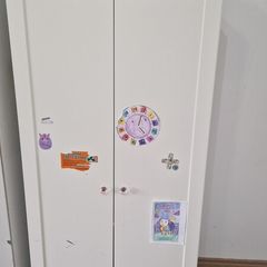 White Two-Door Wardrobe
