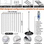 300 LED Curtain Lights, USB Window Lights, 3m x 3m 8 Modes Remote Control Fairy Light Waterproof LED Copper String Lights for Outdoor Indoor Wedding Party Garden Bedroom Decoration, Cool White (FREE SHIPPING) Image 3